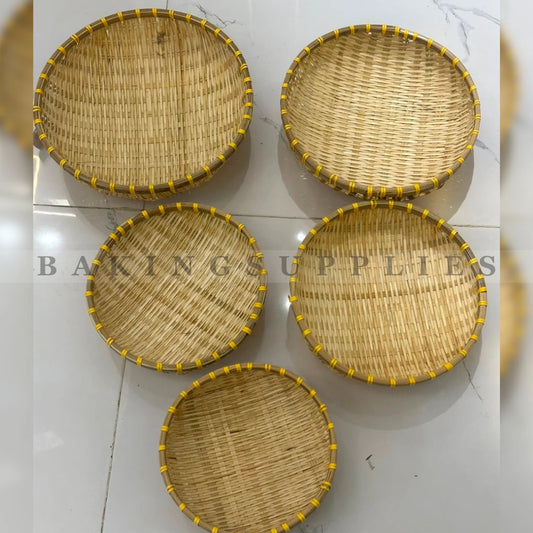 Handwoven Bamboo Basket Set of 5