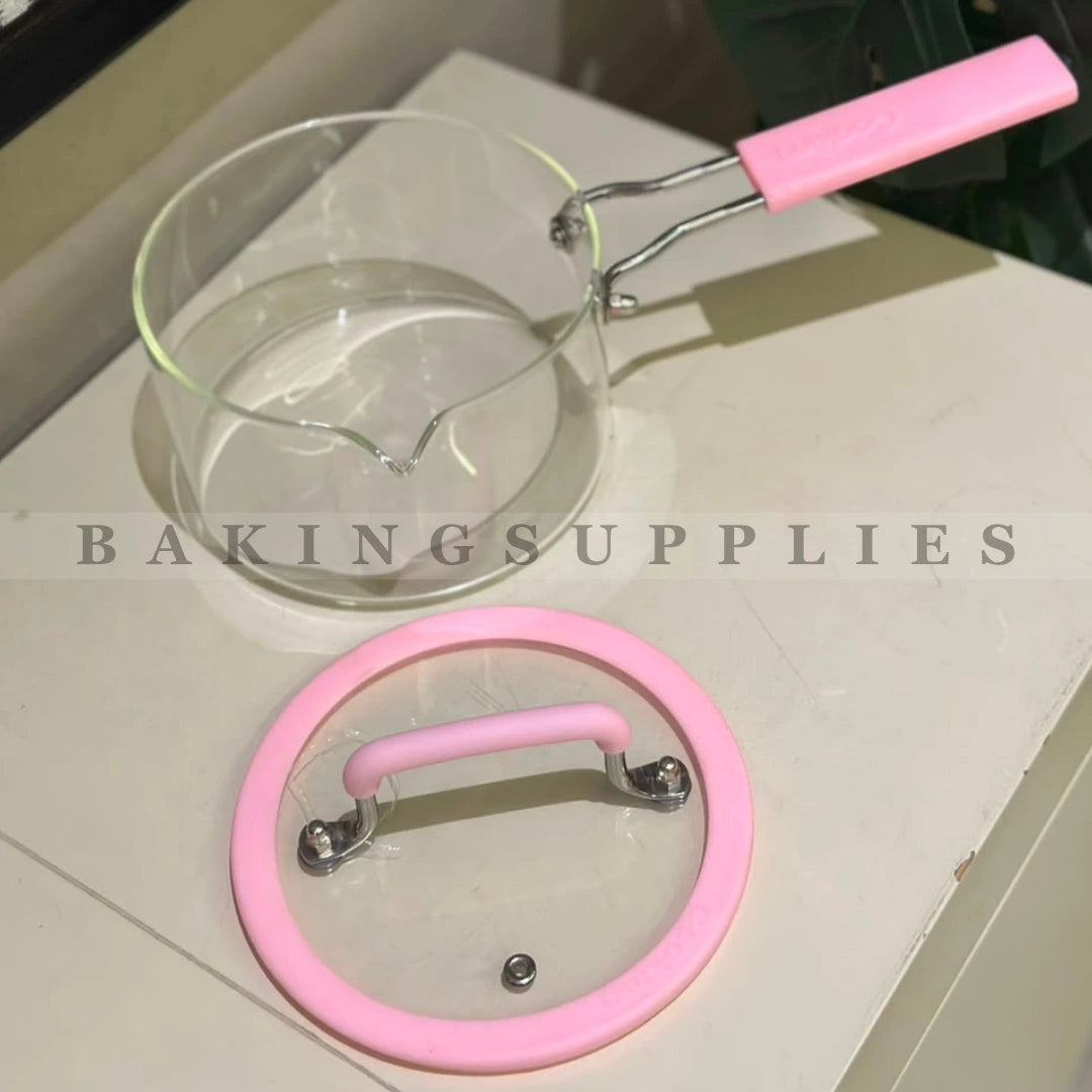 Heat Resistant Glass Saucepan with Lid Gas & Induction Safe