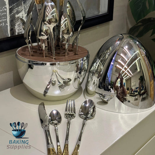 Heavy-Gauge Stainless Steel Cutlery Set – Fine Quality