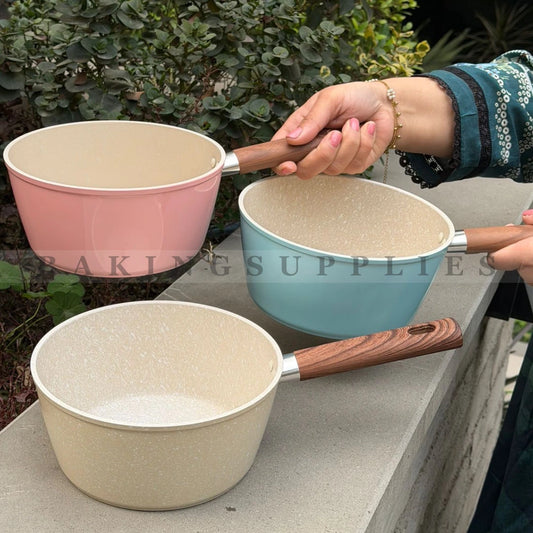 High Quality Imported Sauce Pan with Wooden Handle