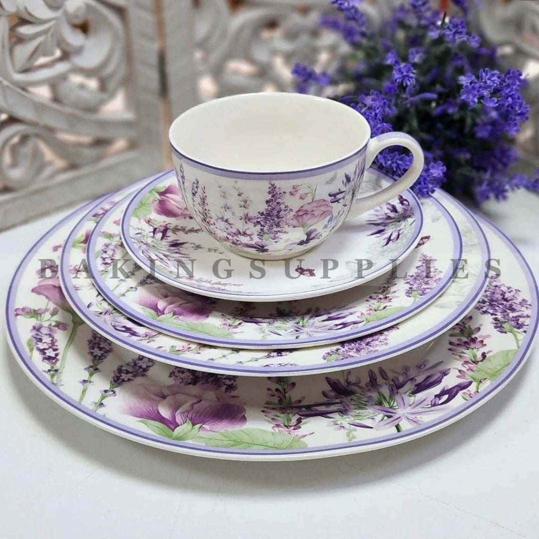 Lavender Floral 30 Piece Dinner Set