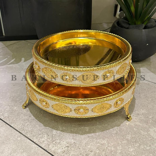 Luxury Gold Pearl Serving Thaals