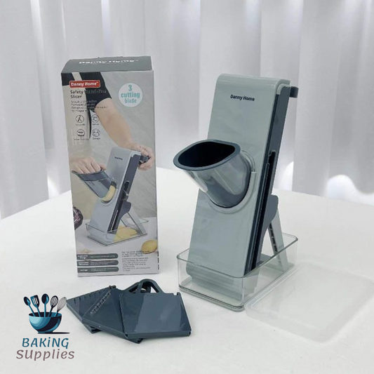Mandoline Press Slicer 28.6cm - Adjustable Vegetable & Fruit Cutter