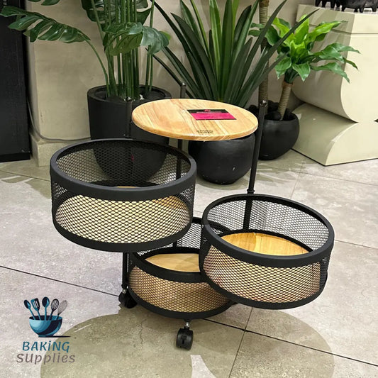 Movable Kitchen Trolley Rack