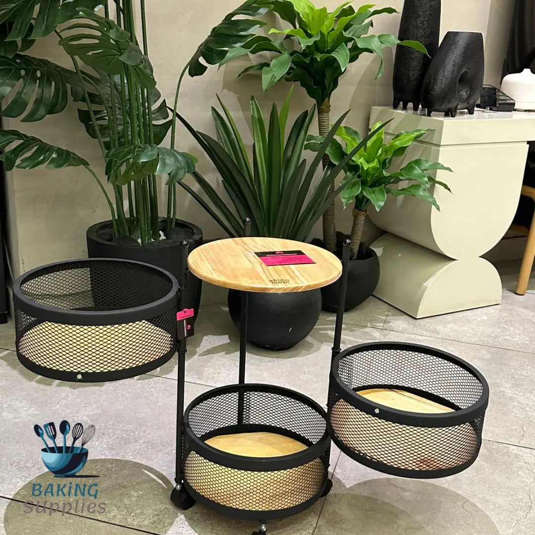 Movable Kitchen Trolley Rack