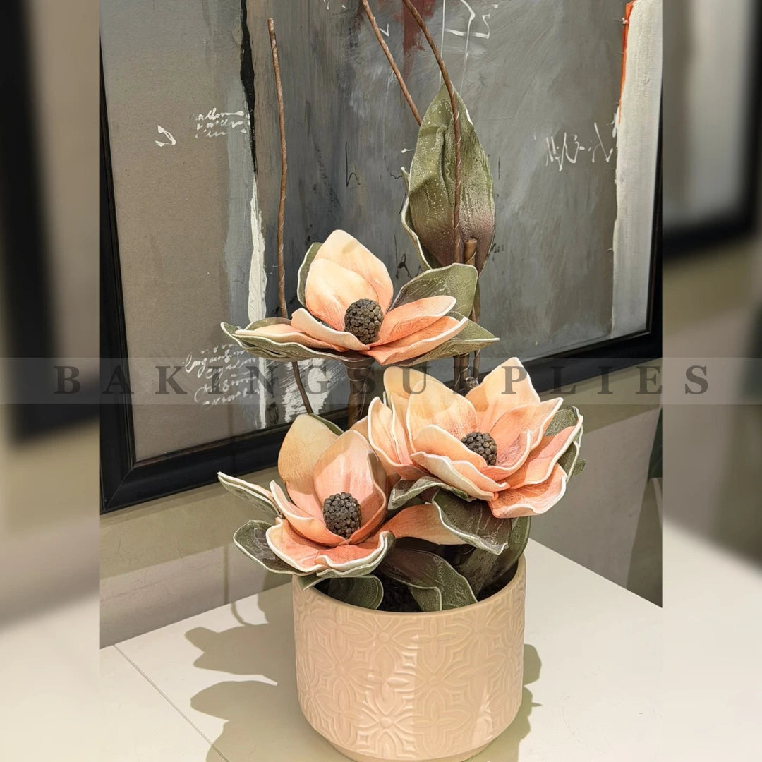 Artificial Flower & Plant in Ceramic Pot