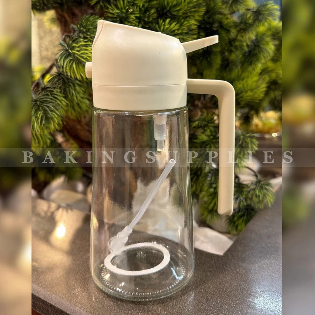 Oil Spray Bottle for Cooking | Refillable Glass Sprayer