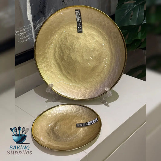 7-Piece Plate Set - 1 Big Platter + 6 Quarter Plates