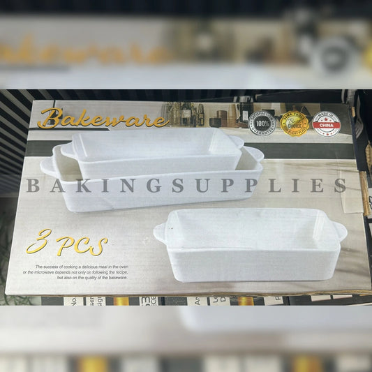 Bakeware Oven Safe Ceramic Baking Dishes Set of 3