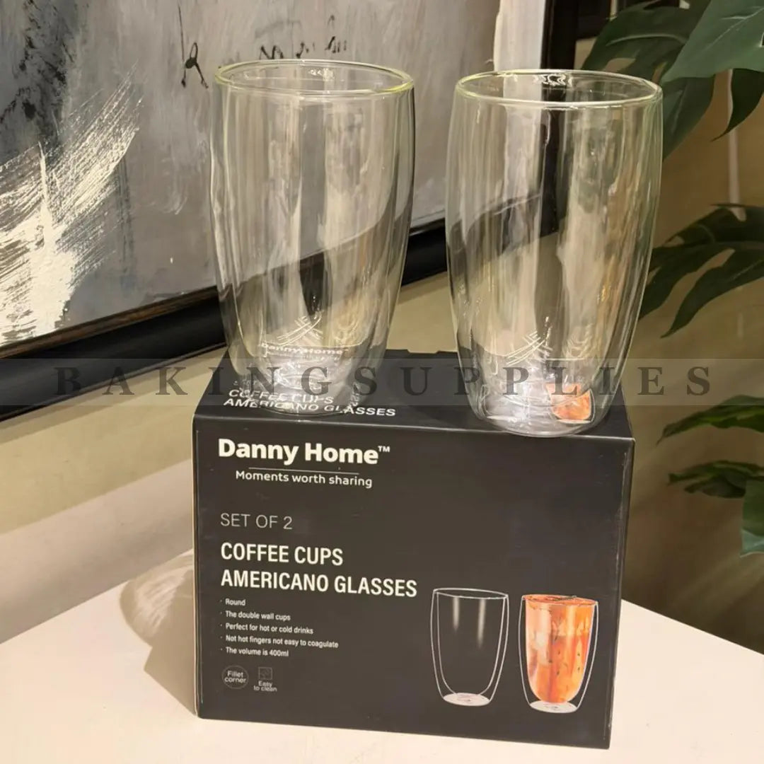 Set of 2 Danny Home Double Wall Glasses