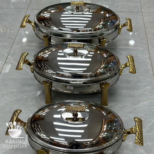 Set of 3 Cheffing Dishes – Buffet-Style Food Warmers