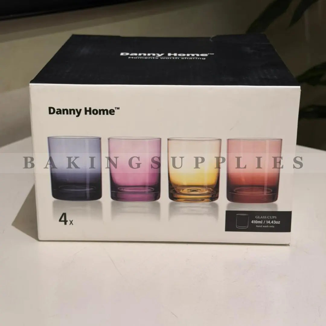 Set of 4 Danny Home Multi-Color Glasses