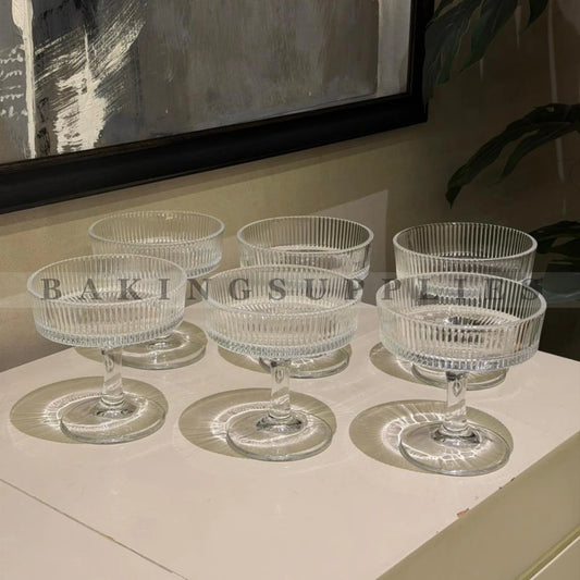Set of 6 Crystal Ice Cream Bowls