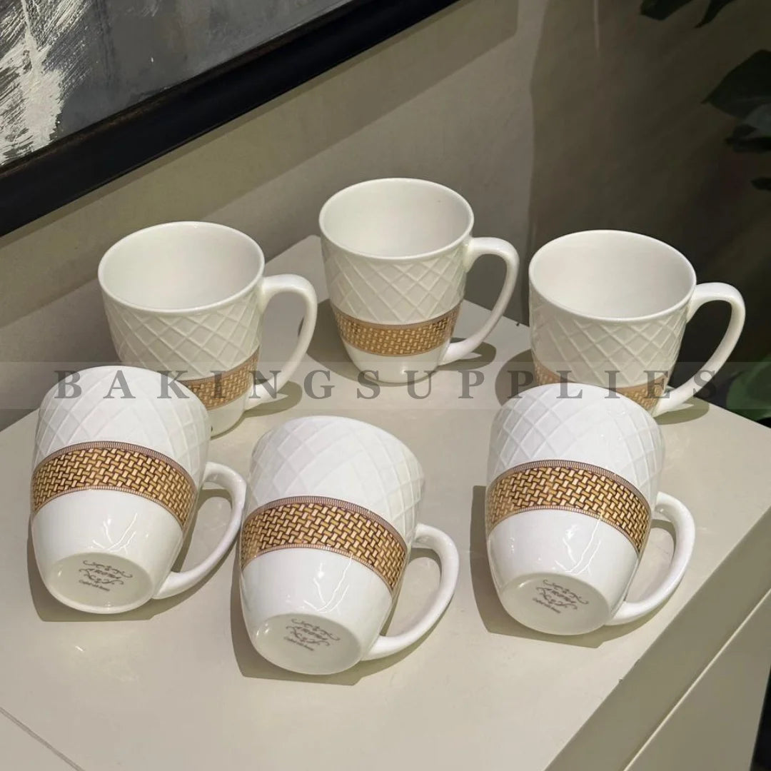 Set of 6 Tea Mugs – Elegant Serveware Collection