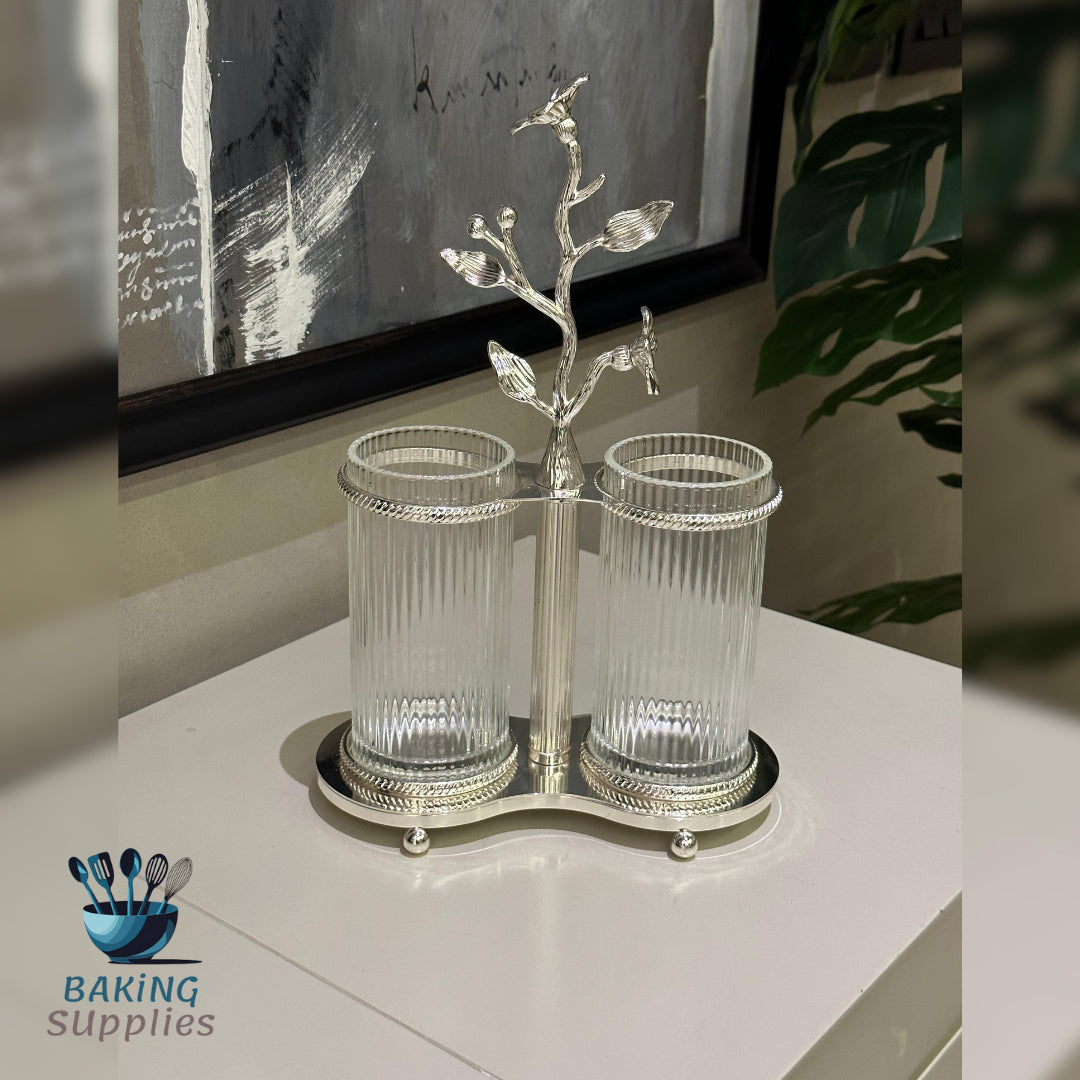 Cutlery Holder with Glass Holders – Elegant Table Organizer
