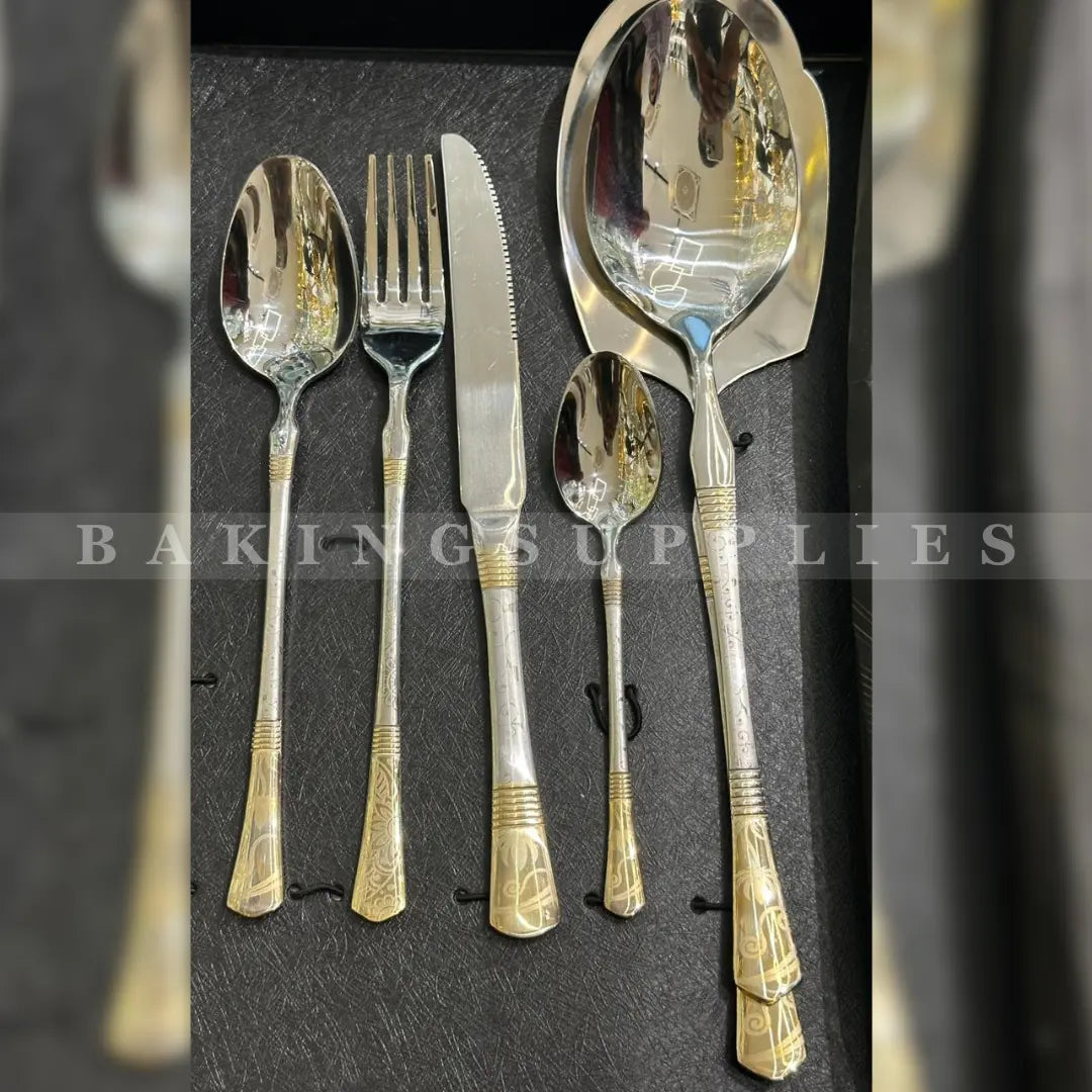 36-Piece Stainless Steel Cutlery Set for 8 Persons