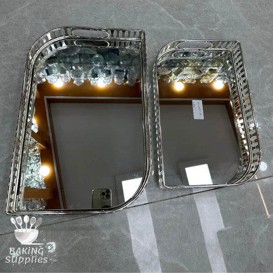 Silver Mirror Trays – Elegant Reflective Serve & Decor Trays