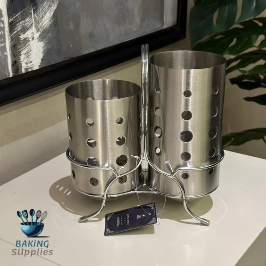 Steel Spoon Stand – Sleek Utensil Organizer