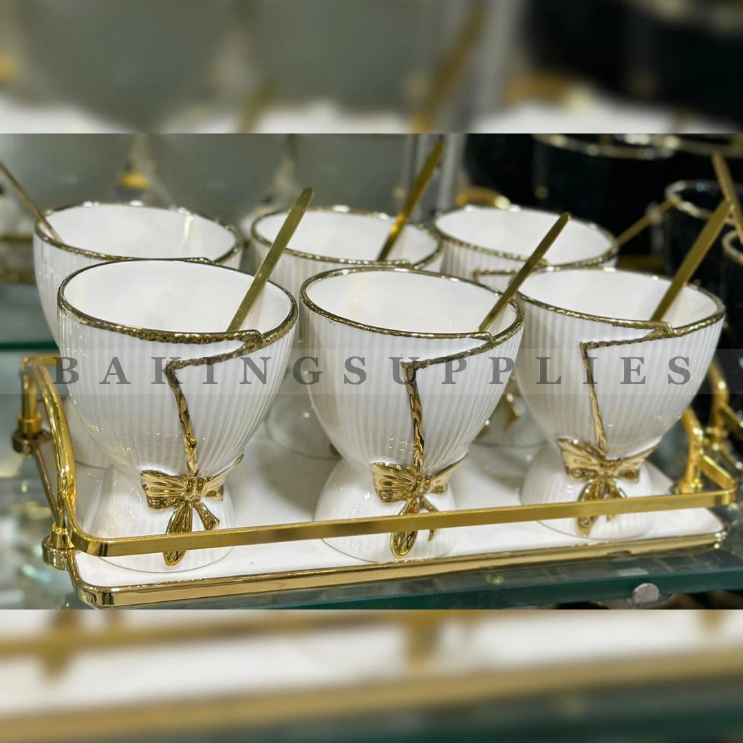 Luxury 13-Piece Ice Cream Serving Set with Tray