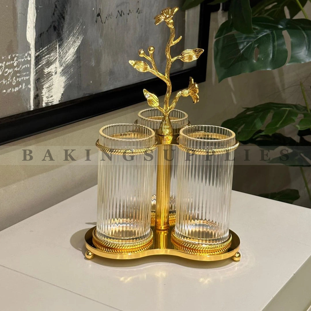Cutlery Holder with Glass Holders – Elegant Table Organizer
